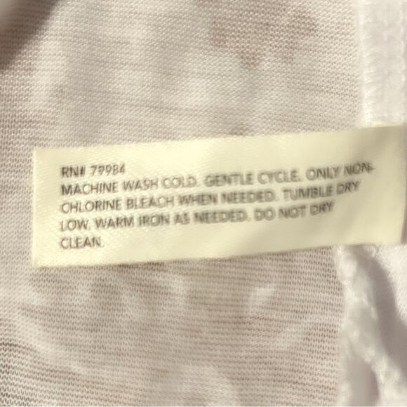 Soma Live Loungewear White Pull On Hooded Long Sleeve Shirt Lightweight Large - Picture 8 of 8